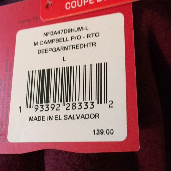 ❤️❤️New Size Large Burgundy fleece by north face - Picture 5 of 5